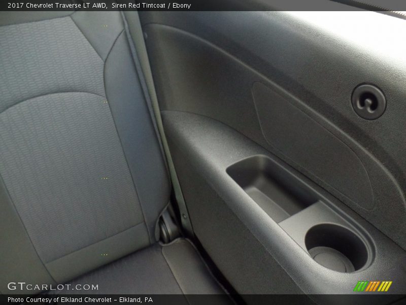 Siren Red Tintcoat / Ebony 2017 Chevrolet Traverse LT AWD