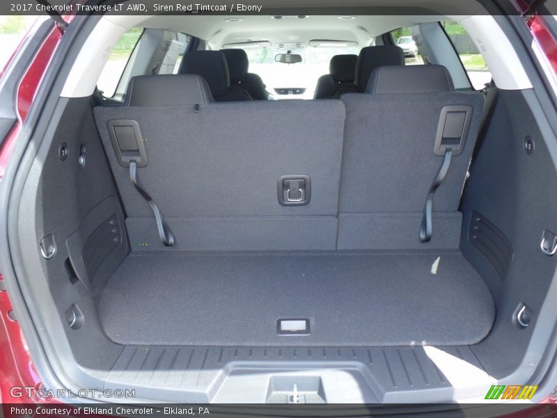 Siren Red Tintcoat / Ebony 2017 Chevrolet Traverse LT AWD