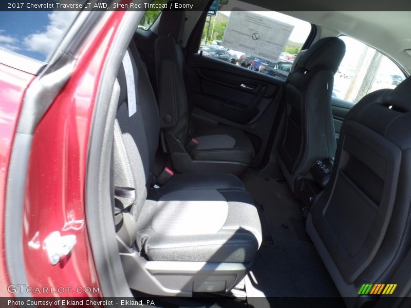 Siren Red Tintcoat / Ebony 2017 Chevrolet Traverse LT AWD
