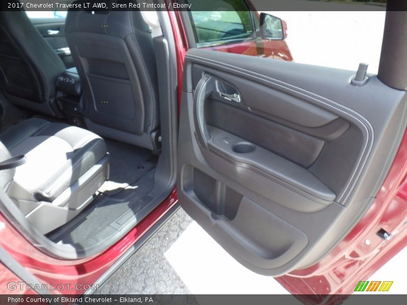 Siren Red Tintcoat / Ebony 2017 Chevrolet Traverse LT AWD