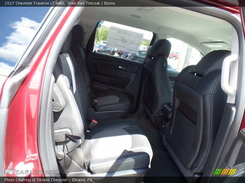 Siren Red Tintcoat / Ebony 2017 Chevrolet Traverse LT AWD