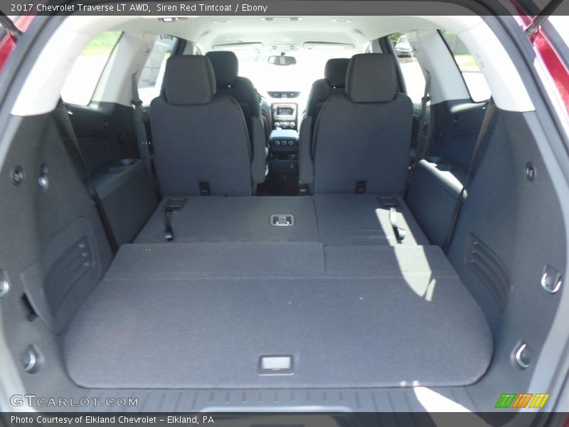 Siren Red Tintcoat / Ebony 2017 Chevrolet Traverse LT AWD