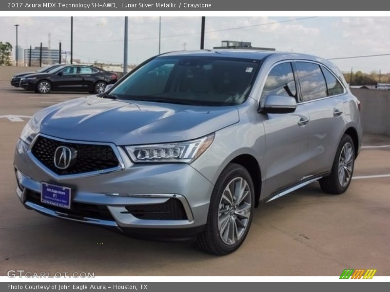 Lunar Silver Metallic / Graystone 2017 Acura MDX Technology SH-AWD