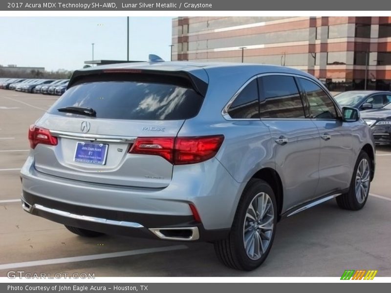 Lunar Silver Metallic / Graystone 2017 Acura MDX Technology SH-AWD
