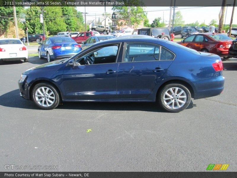 Tempest Blue Metallic / Titan Black 2011 Volkswagen Jetta SE Sedan