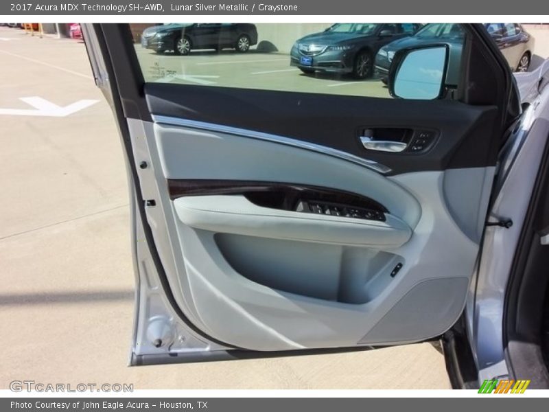 Lunar Silver Metallic / Graystone 2017 Acura MDX Technology SH-AWD