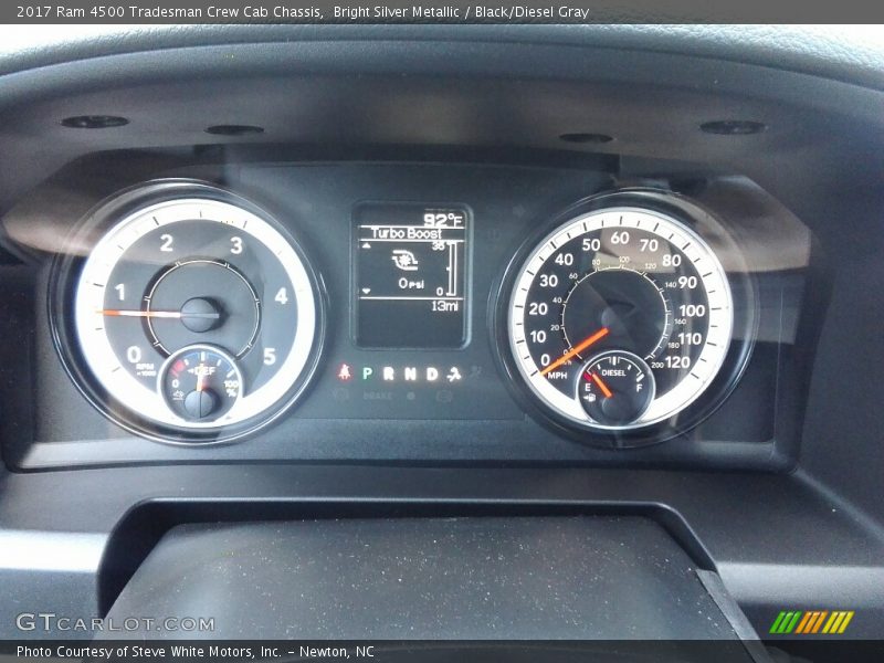 Bright Silver Metallic / Black/Diesel Gray 2017 Ram 4500 Tradesman Crew Cab Chassis