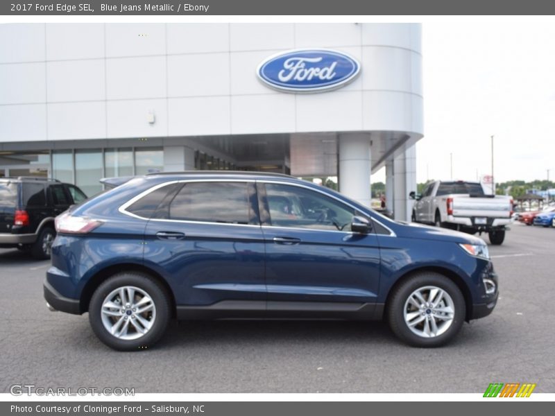 Blue Jeans Metallic / Ebony 2017 Ford Edge SEL