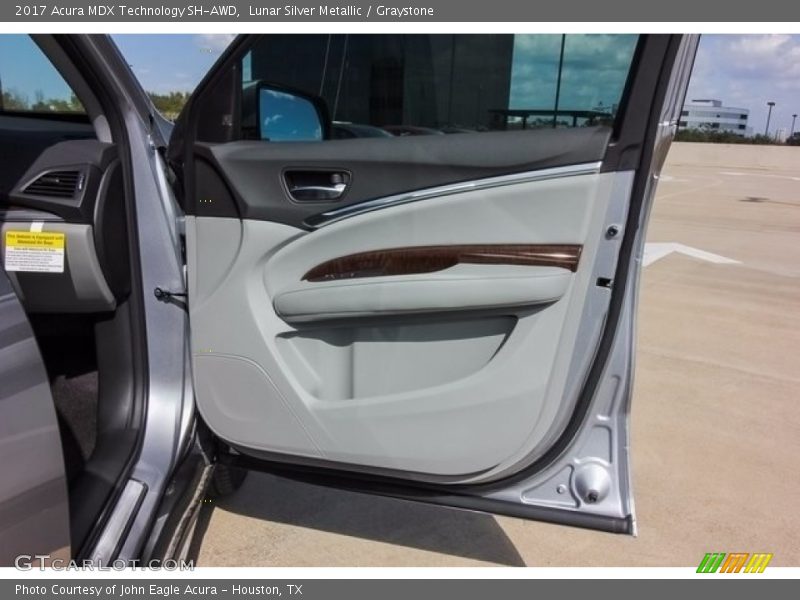 Lunar Silver Metallic / Graystone 2017 Acura MDX Technology SH-AWD