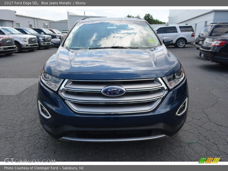 Blue Jeans Metallic / Ebony 2017 Ford Edge SEL