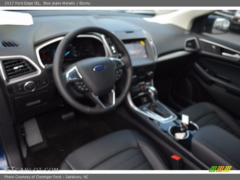 Blue Jeans Metallic / Ebony 2017 Ford Edge SEL