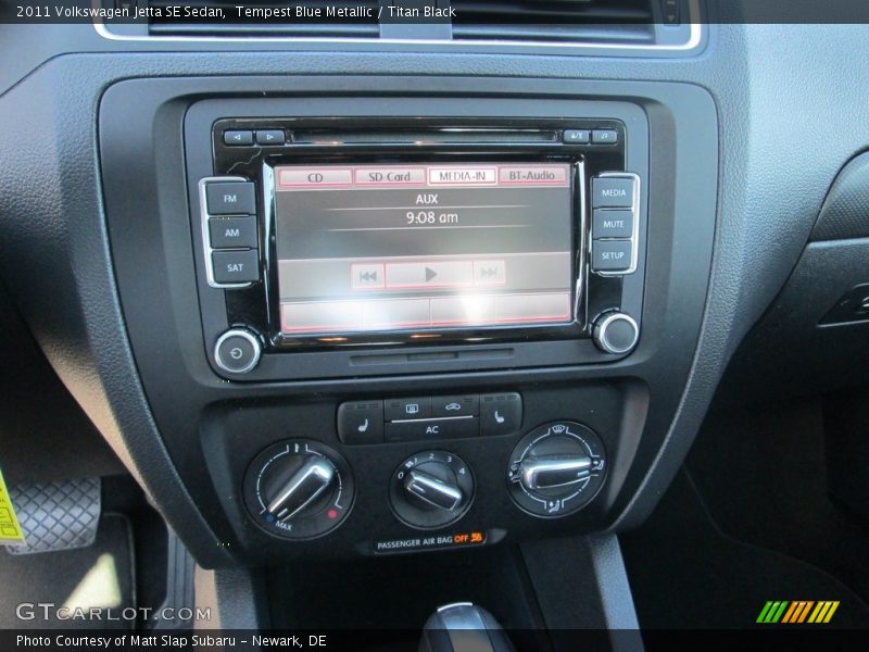 Tempest Blue Metallic / Titan Black 2011 Volkswagen Jetta SE Sedan