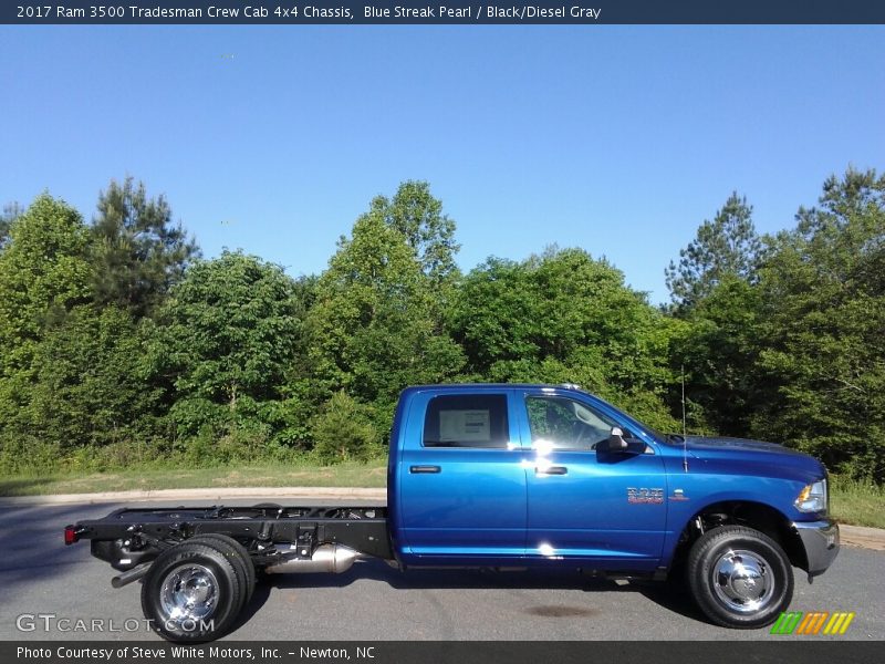 Blue Streak Pearl / Black/Diesel Gray 2017 Ram 3500 Tradesman Crew Cab 4x4 Chassis