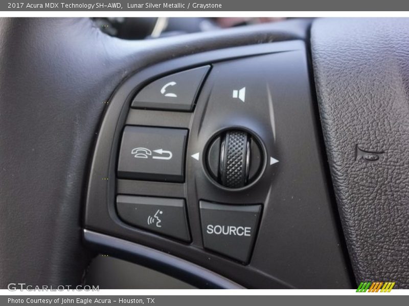 Lunar Silver Metallic / Graystone 2017 Acura MDX Technology SH-AWD