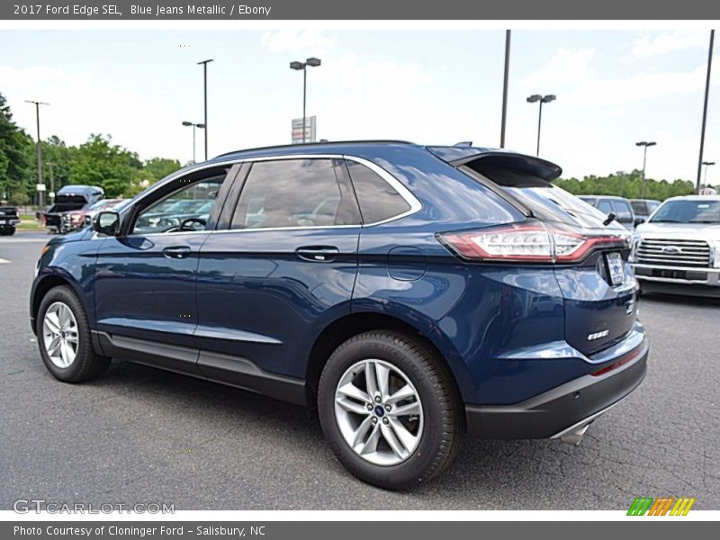 Blue Jeans Metallic / Ebony 2017 Ford Edge SEL