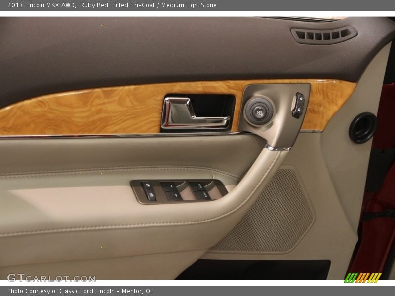 Ruby Red Tinted Tri-Coat / Medium Light Stone 2013 Lincoln MKX AWD