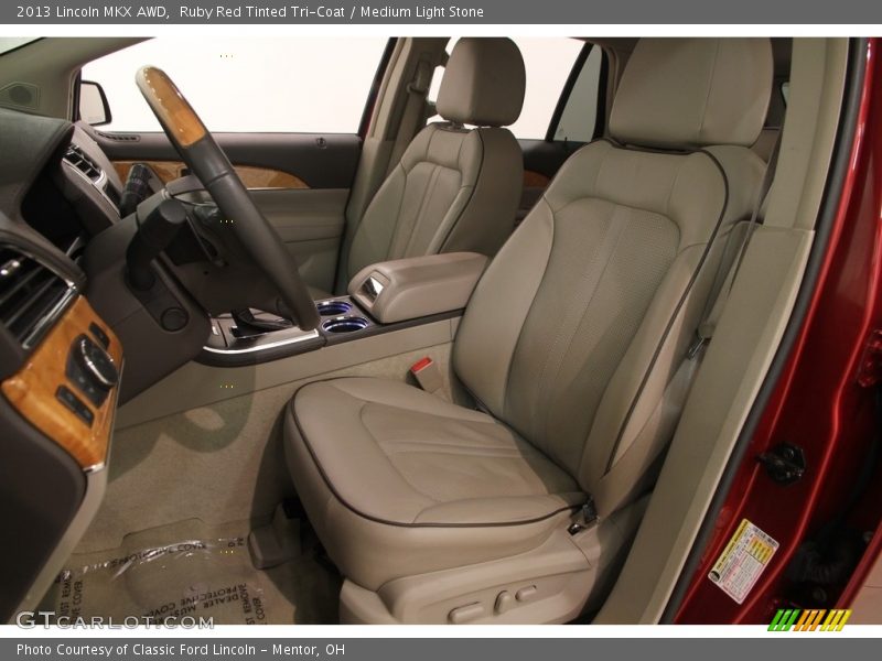 Ruby Red Tinted Tri-Coat / Medium Light Stone 2013 Lincoln MKX AWD