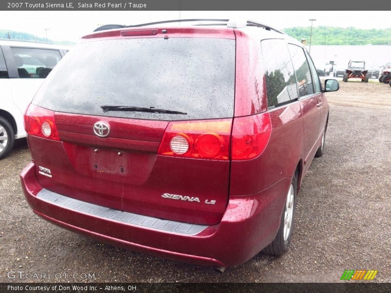 Salsa Red Pearl / Taupe 2007 Toyota Sienna LE