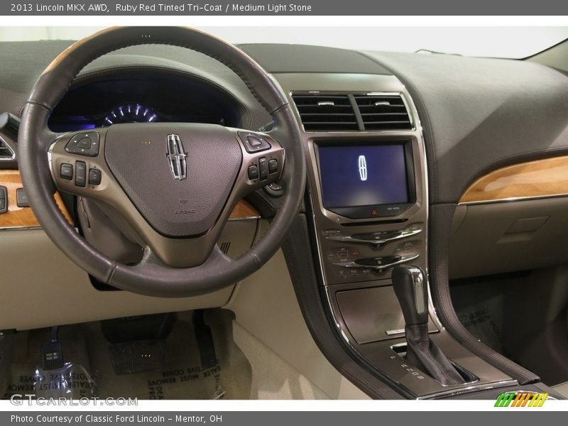 Ruby Red Tinted Tri-Coat / Medium Light Stone 2013 Lincoln MKX AWD