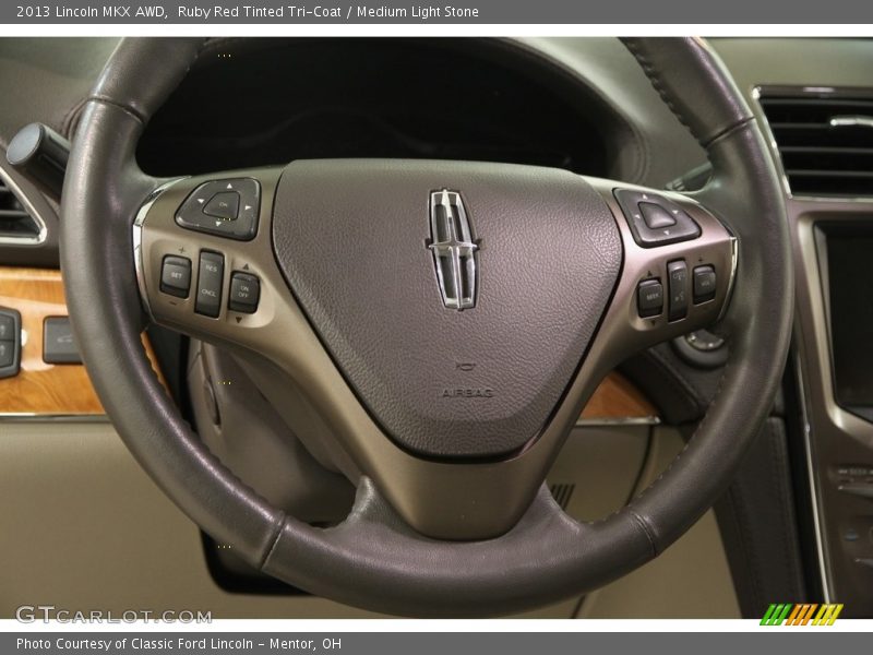 Ruby Red Tinted Tri-Coat / Medium Light Stone 2013 Lincoln MKX AWD