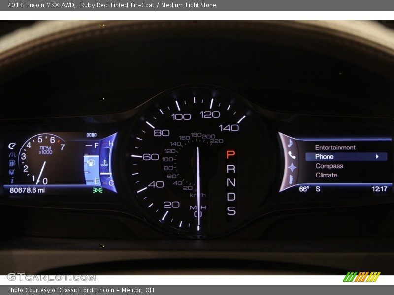Ruby Red Tinted Tri-Coat / Medium Light Stone 2013 Lincoln MKX AWD