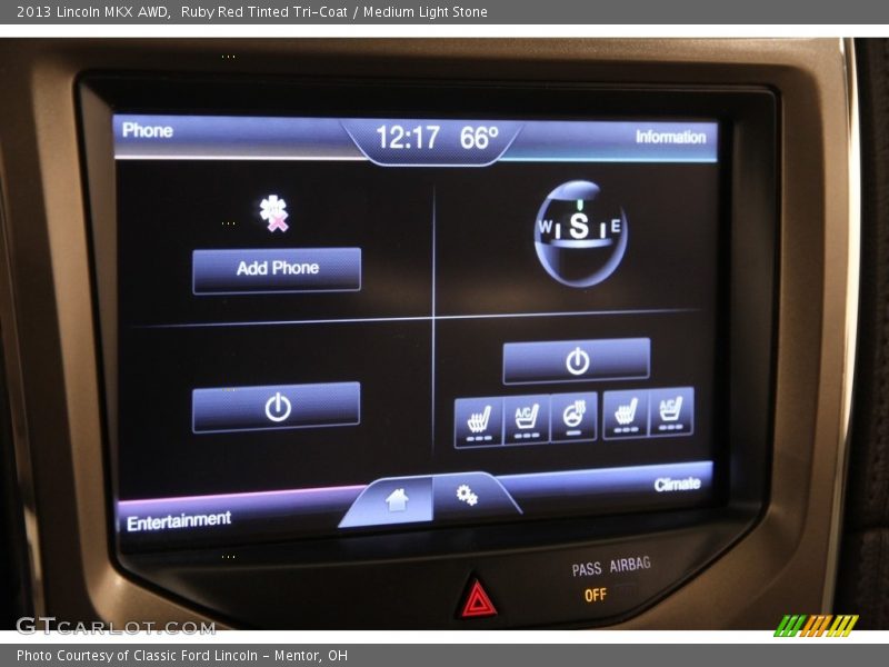 Ruby Red Tinted Tri-Coat / Medium Light Stone 2013 Lincoln MKX AWD