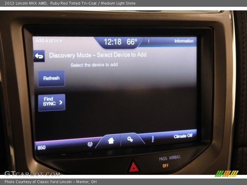 Ruby Red Tinted Tri-Coat / Medium Light Stone 2013 Lincoln MKX AWD