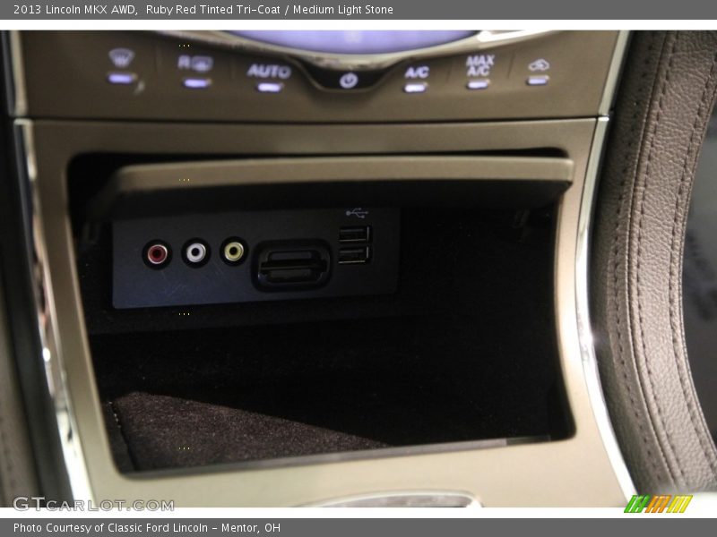 Ruby Red Tinted Tri-Coat / Medium Light Stone 2013 Lincoln MKX AWD