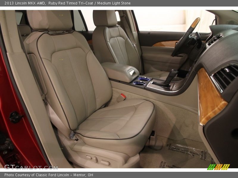 Ruby Red Tinted Tri-Coat / Medium Light Stone 2013 Lincoln MKX AWD