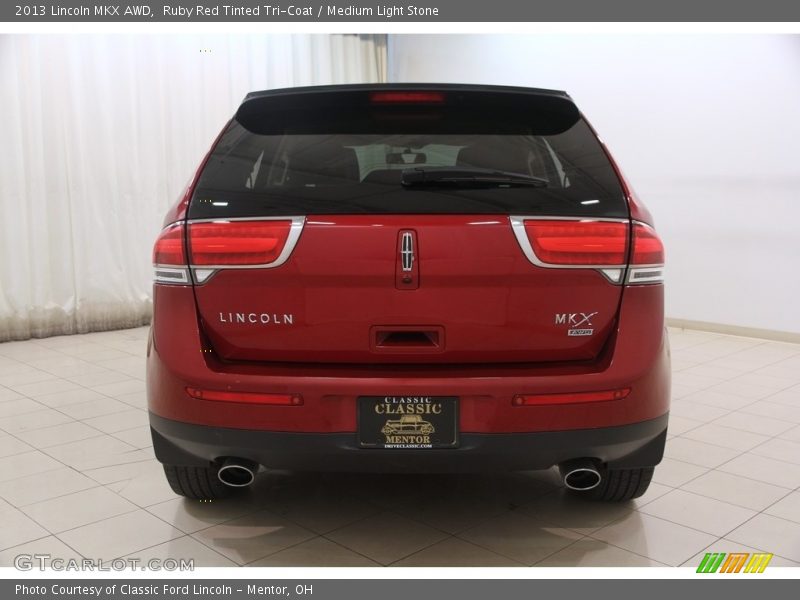 Ruby Red Tinted Tri-Coat / Medium Light Stone 2013 Lincoln MKX AWD