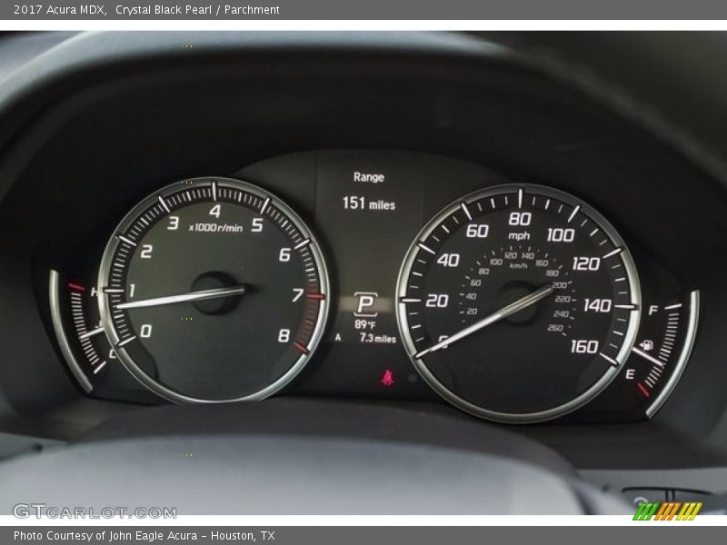 Crystal Black Pearl / Parchment 2017 Acura MDX