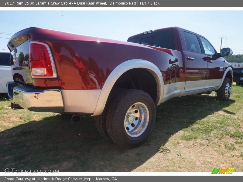 Delmonico Red Pearl / Black 2017 Ram 3500 Laramie Crew Cab 4x4 Dual Rear Wheel