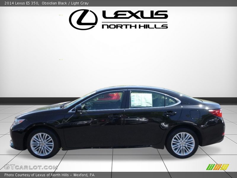 Obsidian Black / Light Gray 2014 Lexus ES 350