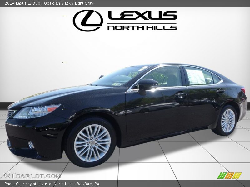 Obsidian Black / Light Gray 2014 Lexus ES 350