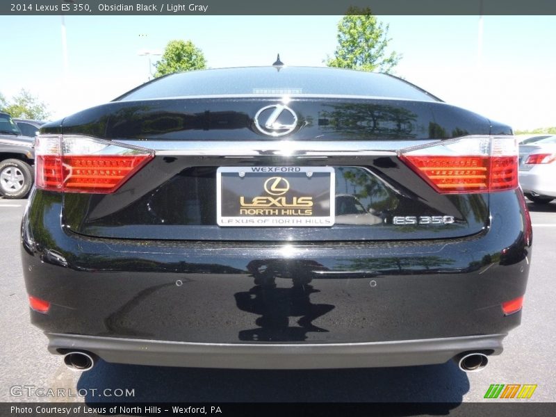 Obsidian Black / Light Gray 2014 Lexus ES 350