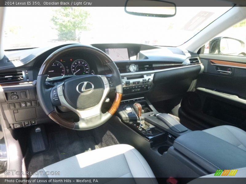 Obsidian Black / Light Gray 2014 Lexus ES 350