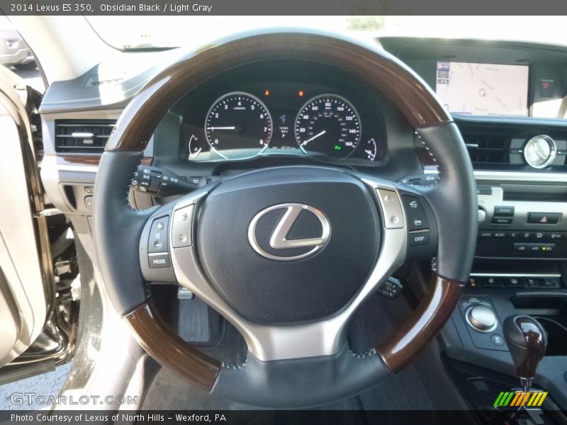 Obsidian Black / Light Gray 2014 Lexus ES 350