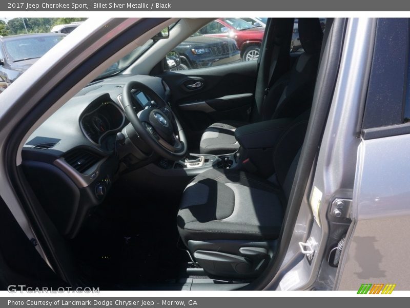 Billet Silver Metallic / Black 2017 Jeep Cherokee Sport
