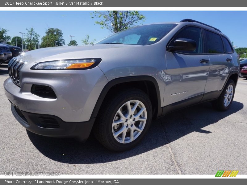 Billet Silver Metallic / Black 2017 Jeep Cherokee Sport