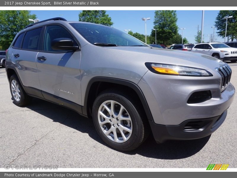 Billet Silver Metallic / Black 2017 Jeep Cherokee Sport