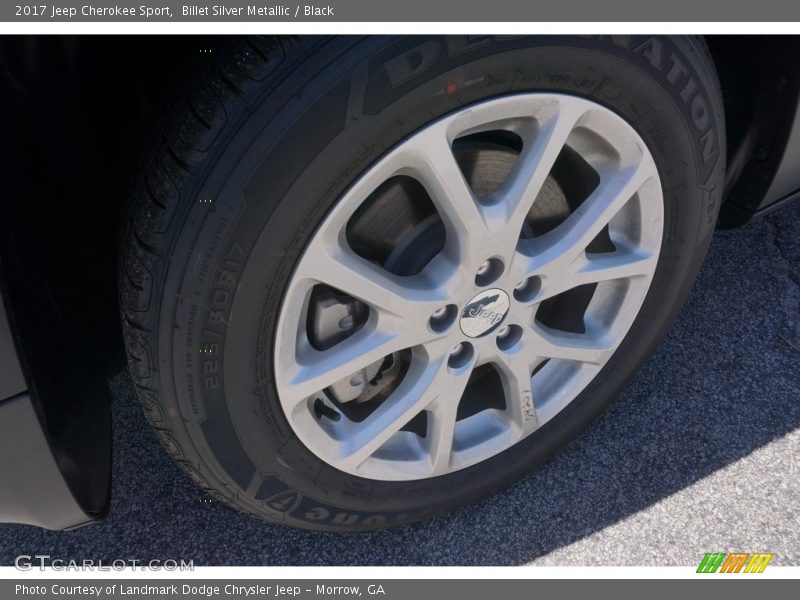 Billet Silver Metallic / Black 2017 Jeep Cherokee Sport