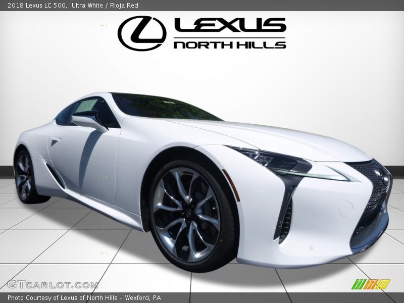 Ultra White / Rioja Red 2018 Lexus LC 500