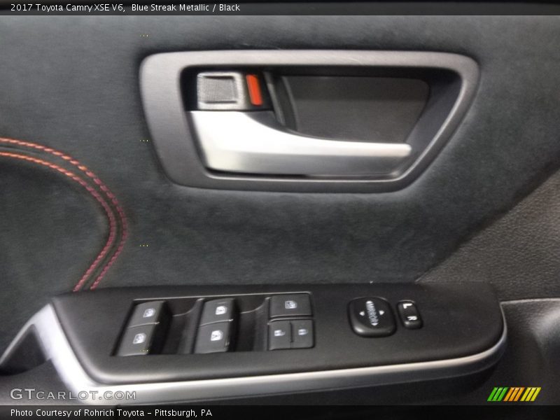 Blue Streak Metallic / Black 2017 Toyota Camry XSE V6