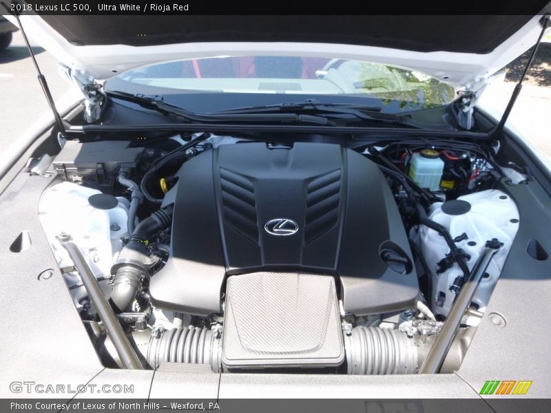  2018 LC 500 Engine - 5.0 Liter DOHC 32-Valve VVT-i V8