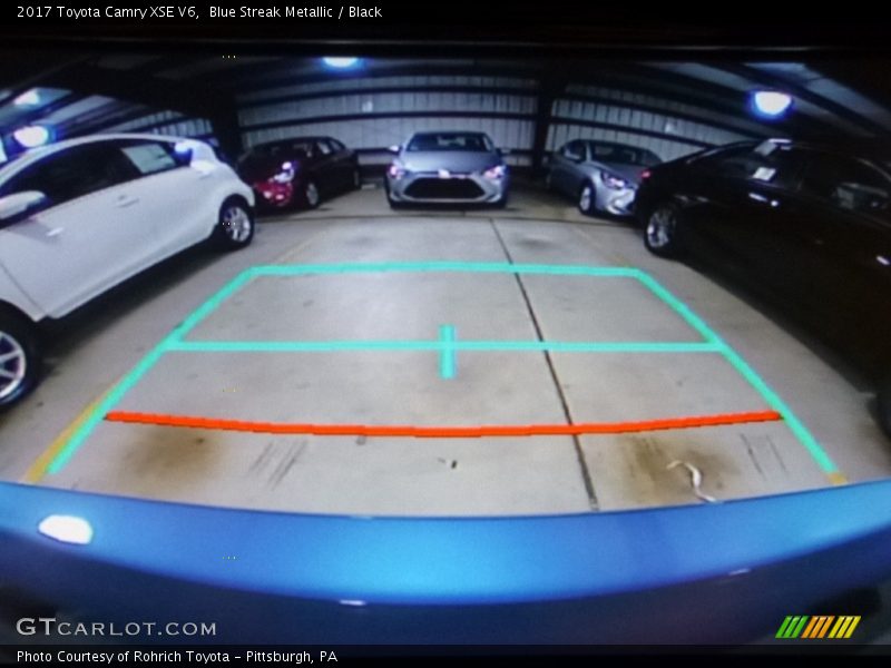 Blue Streak Metallic / Black 2017 Toyota Camry XSE V6