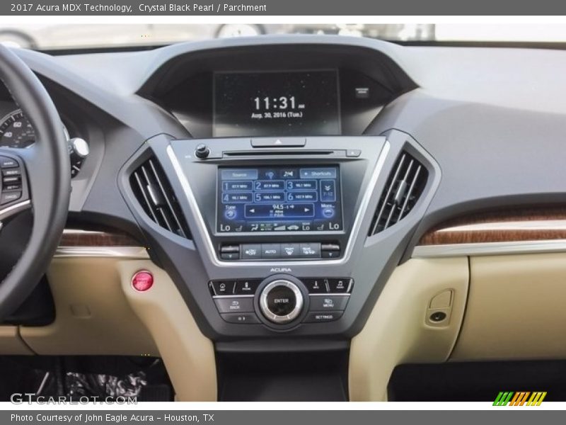 Crystal Black Pearl / Parchment 2017 Acura MDX Technology