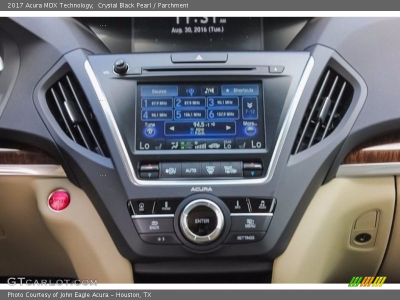 Crystal Black Pearl / Parchment 2017 Acura MDX Technology