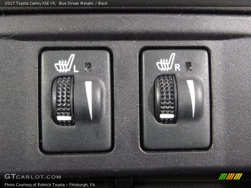 Blue Streak Metallic / Black 2017 Toyota Camry XSE V6