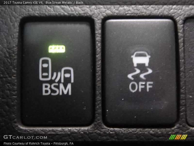 Blue Streak Metallic / Black 2017 Toyota Camry XSE V6