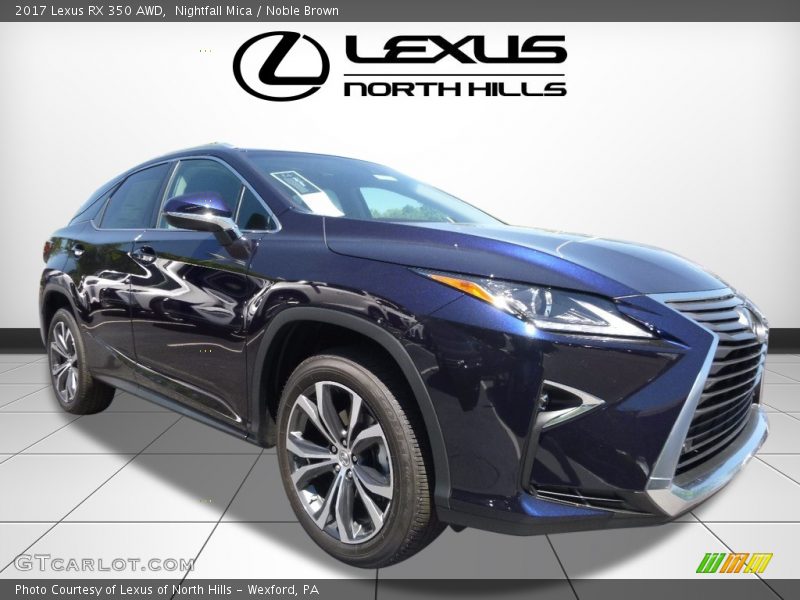 Nightfall Mica / Noble Brown 2017 Lexus RX 350 AWD